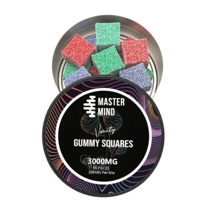 Master Mind Variety Gummy Squares (3000mg)