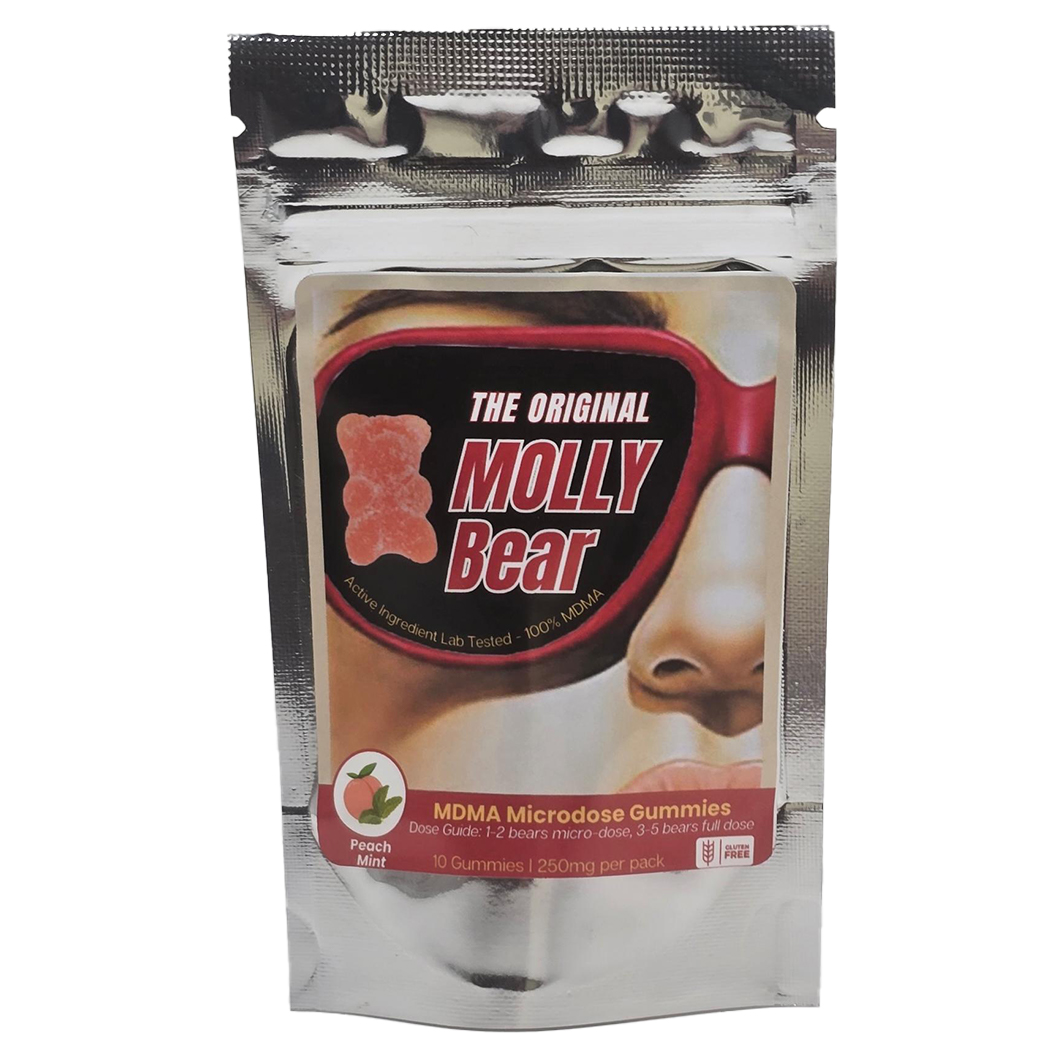 molly-bear-mdma-gummies-peach-mint.jpg Molly Bear MDMA Gummies - Peach Mint - Image 1