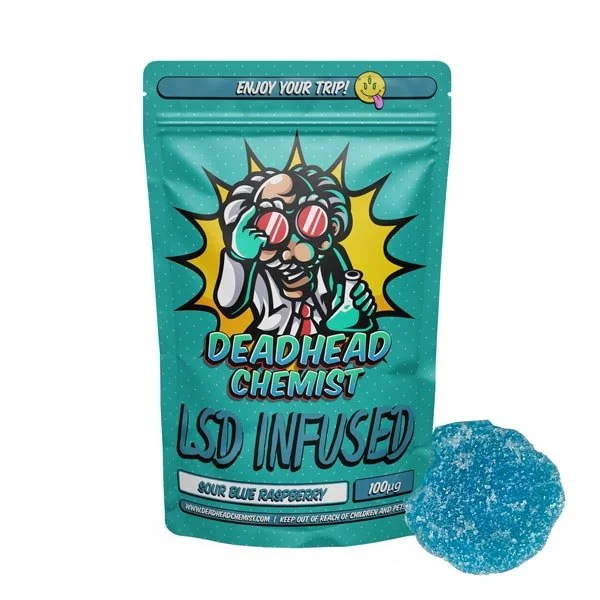 thumbnail_DEADHEAD-lsd-mockup-sour-blue-raspberry.webp LSD Edible 100ug Sour Blue Raspberry Deadhead Chemist - Image 1
